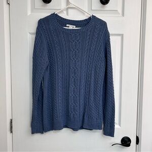 Amazon Essentials Women's Cable Knit Crewneck Sweater in Blue